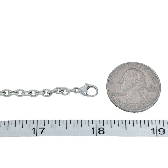 Vintage Sterling Silver 925 Amethyst Nugget & Large Amethyst Slice Necklace 18" - Picture 3 of 5